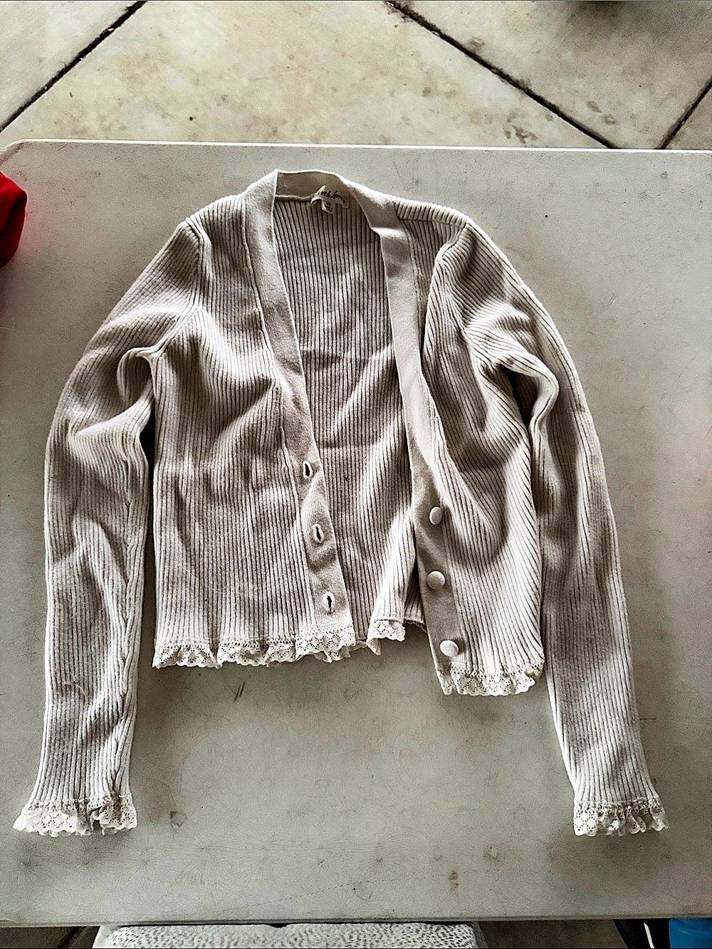 For Love & Lemons Nina Cardigan Ribbed
